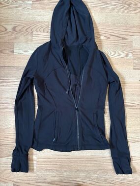 lululemon athletica define Black Fitted Hooded Zip Jacket